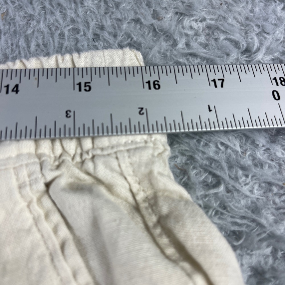 No Boundaries Mens Cream Beige Elastic Waist Drawstring Shorts Size M 32-34 - Picture 5 of 11